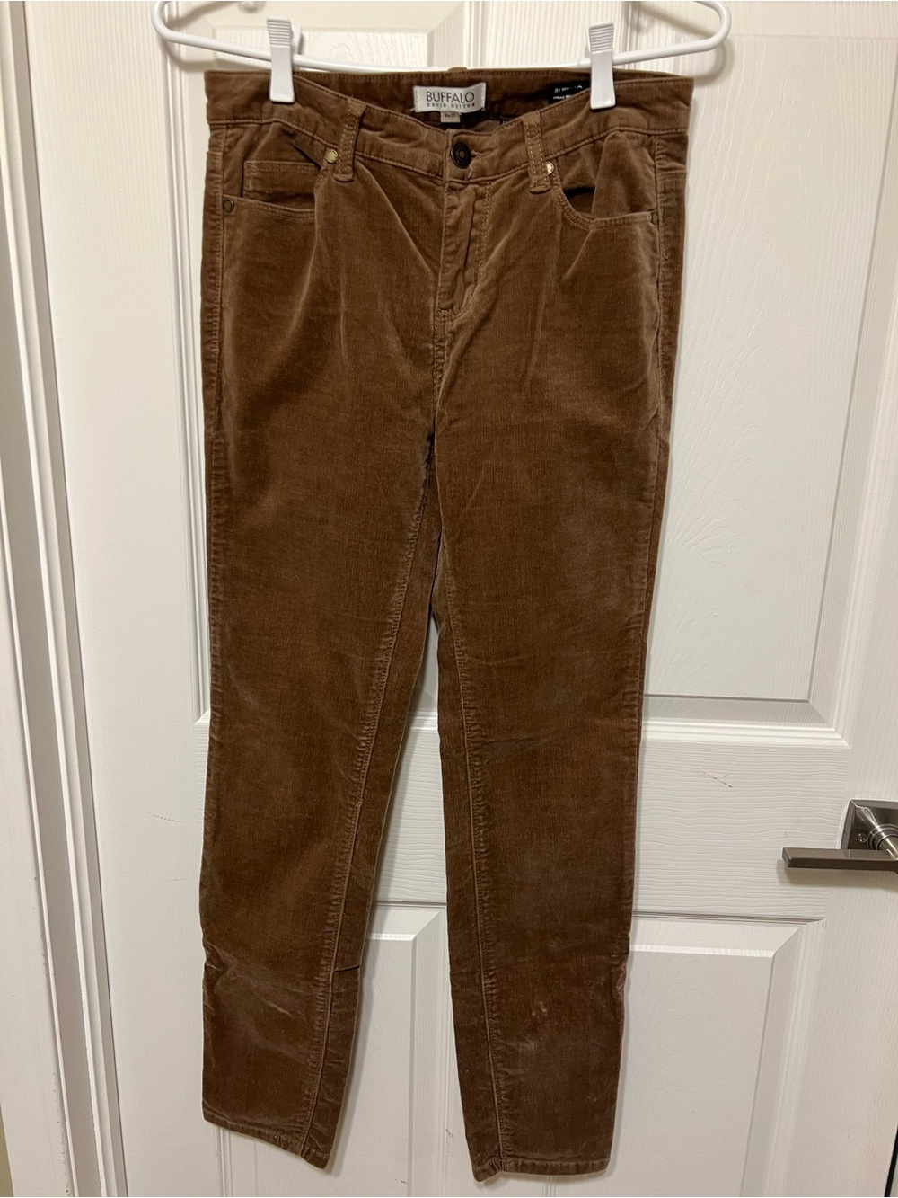 Buffalo David Bitton Brown Corduroy Straight-Leg Jeans